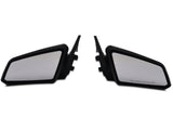 MMD Side Mirrors; Matte Black (99-04 Mustang)