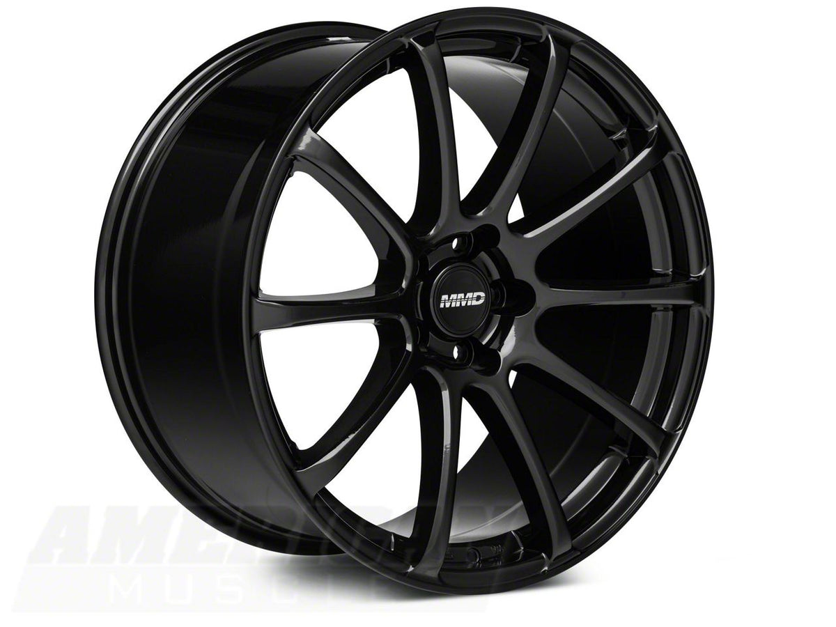 Mmd Axim Gloss Black Wheel; Rear Only; 20x10; 45mm Offset (10-14 Mustang)