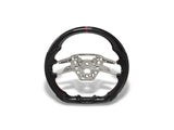 Mmd Gtc Steering Wheel; Carbon With Red Stripe (24-26 Mustang W/ Manual Transmission &Amp; W/O Heated Steering Wheel)