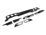Mmd Interior Trim Kit; Gloss Carbon Fiber (15-23 Mustang W/O Performance Pack)
