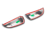 Mmd Mirror Covers; Satin Black (05-09 Mustang)