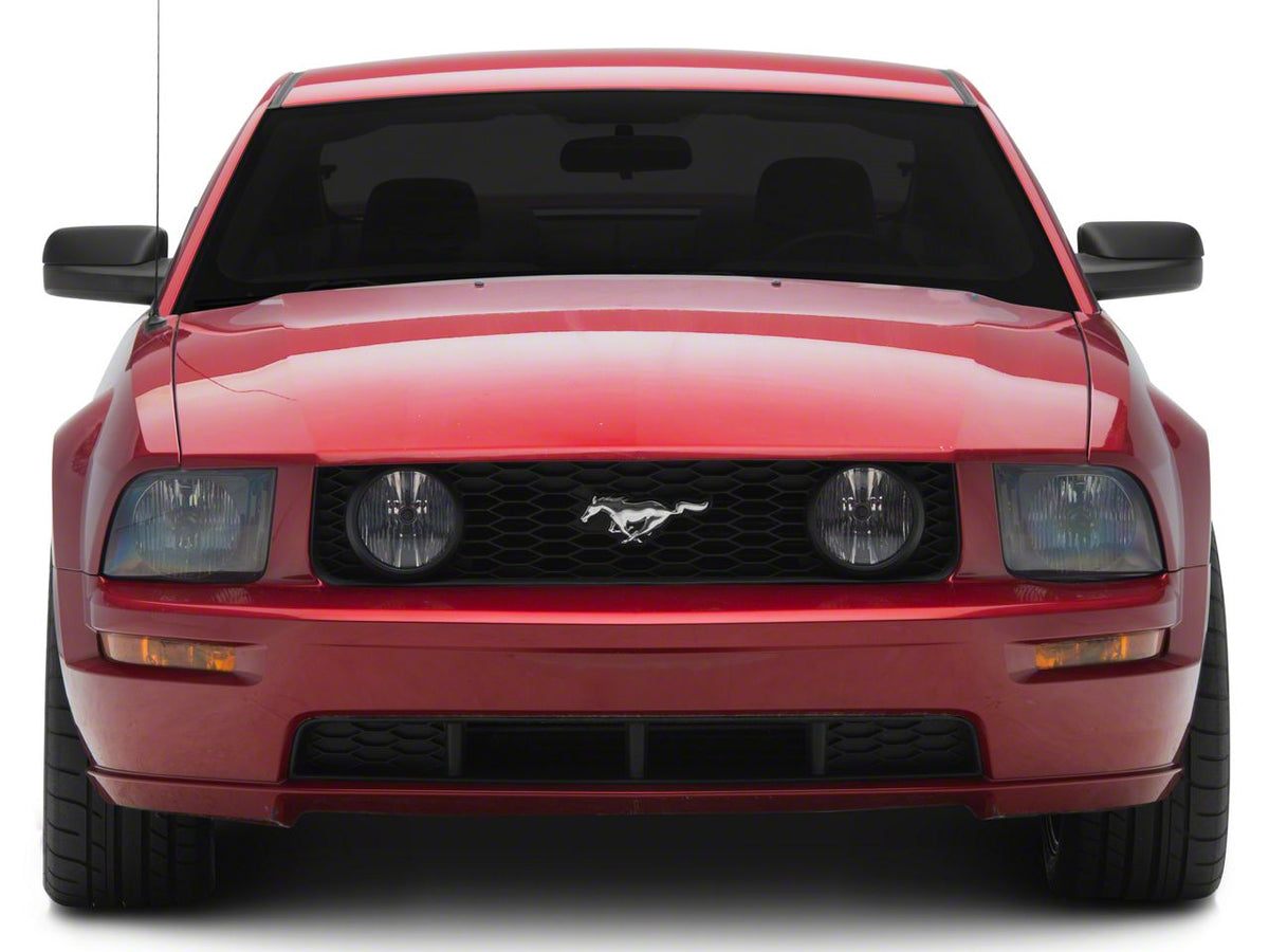 Mmd Mirror Covers; Satin Black (05-09 Mustang)