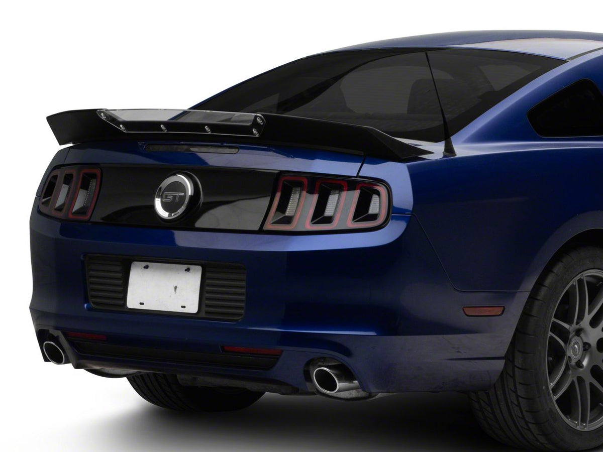 Mmd Wicker Bill Rear Spoiler; Satin Black (10-14 Mustang)