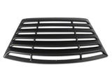 MMD Rear Window Louvers; Textured ABS (94-98 Mustang)