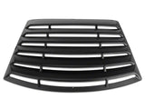 MMD Rear Window Louvers; Textured ABS (99-04 Mustang)