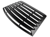 MMD Rear Window Louvers; Textured ABS (99-04 Mustang)