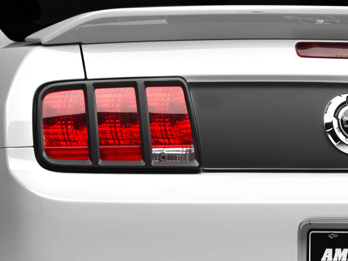 Mmd Tail Light Trim; Matte Black (05-09 Mustang)