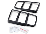 Mmd Tail Light Trim; Matte Black (05-09 Mustang)