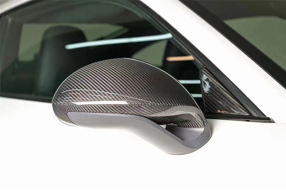 2012-2019 Porsche 911 991.1 991.2 Carrera 981 Cayman Boxster OEM Style Dry Carbon Fiber Mirror Housing Replacement | Fits GT3RS, GT3, GT2RS, Turbo S, GTS, Carrera 4 Cabriolet GTS, Carrera Cabriolet GTS, Targa 4 GTS, Targa 4S, Carrera 4S And 981GT4 LHD