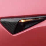 Side Camera Turn Signal Cover for Model 3/S/Y/X - Carbon Fiber Exterior Mods