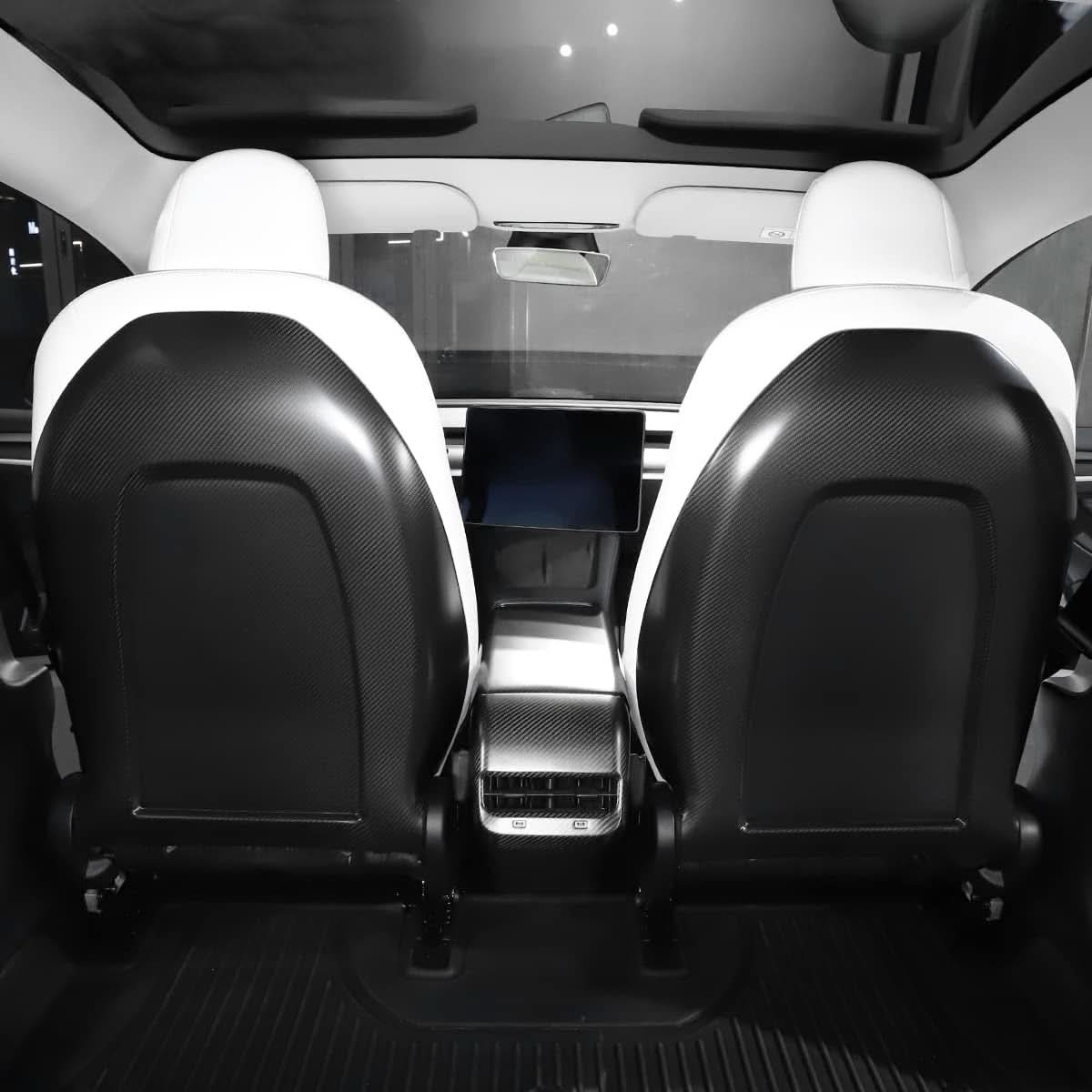 Full Back Seat Replacement for Model 3 / Y - Carbon Fiber Interior Mods