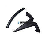 Model 3 / Y T Logo Overlay Front & Rear - Real Carbon Fiber Exterior