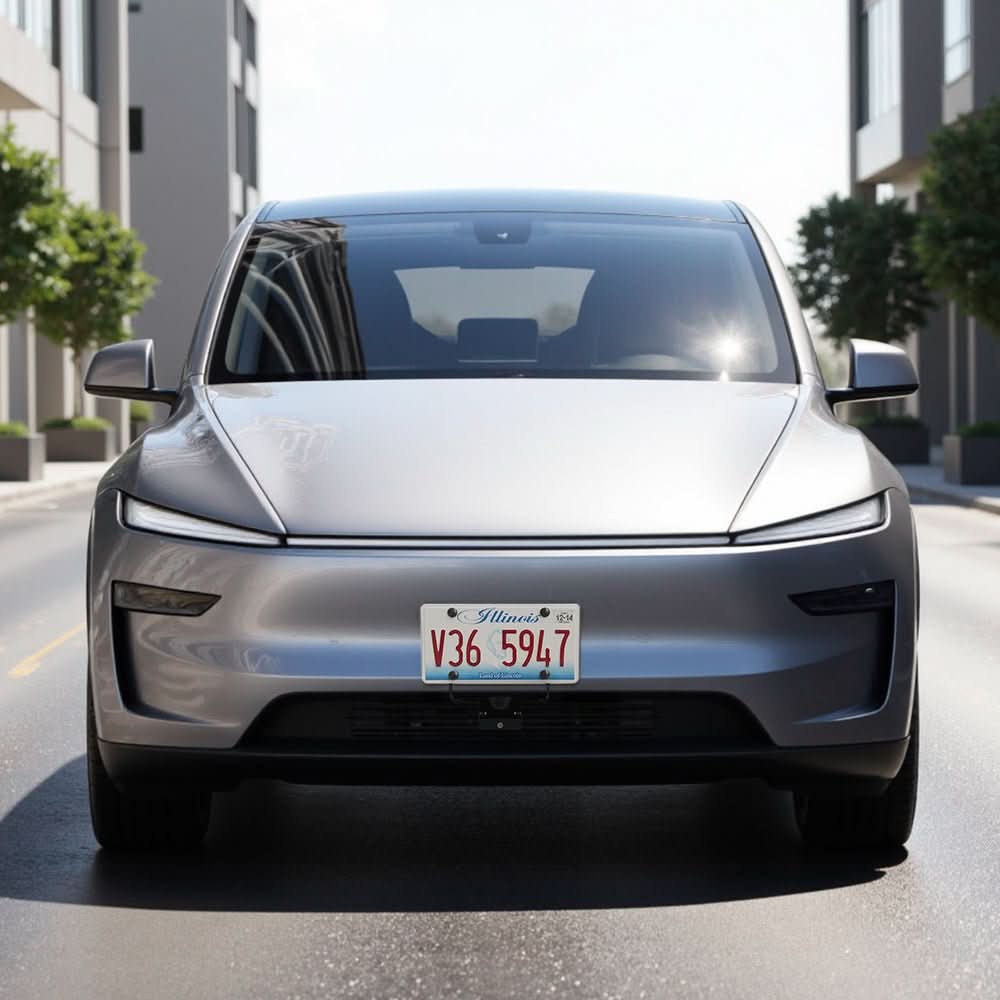 Model Y Juniper Front License Plate Holder | No-Drill, Anti-Theft Aluminum