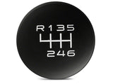 SpeedForm Modern Billet Retro Style 6-Speed Shift Knob; Black (15-23 Mustang GT, EcoBoost, V6)