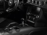 SpeedForm Modern Billet Retro Style 6-Speed Shift Knob; Black (15-23 Mustang GT, EcoBoost, V6)