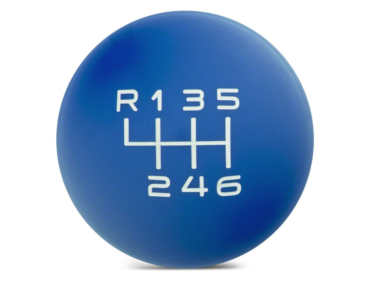 SpeedForm Modern Billet Retro Style 6-Speed Shift Knob; Blue (15-23 Mustang GT, EcoBoost, V6)
