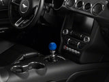 SpeedForm Modern Billet Retro Style 6-Speed Shift Knob; Blue (15-23 Mustang GT, EcoBoost, V6)