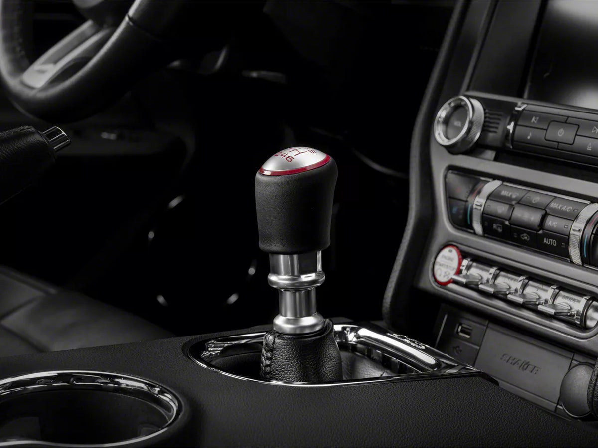 Speedform Modern Billet Gt350 Style Shift Knob; Direct Fit; Red (15-23 Mustang Gt, Ecoboost, V6)