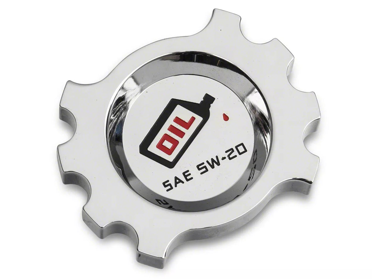 SpeedForm Modern Billet Oil Cap; Chrome (18-23 Mustang GT)
