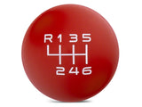 SpeedForm Modern Billet Retro Style 6-Speed Shift Knob; Red (15-23 Mustang GT, EcoBoost, V6)