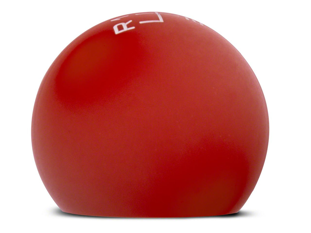 SpeedForm Modern Billet Retro Style 6-Speed Shift Knob; Red (15-23 Mustang GT, EcoBoost, V6)