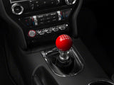 SpeedForm Modern Billet Retro Style 6-Speed Shift Knob; Red (15-23 Mustang GT, EcoBoost, V6)