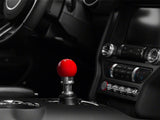 SpeedForm Modern Billet Retro Style 6-Speed Shift Knob; Red (15-23 Mustang GT, EcoBoost, V6)
