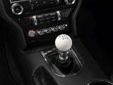 SpeedForm Modern Billet Retro Style 6-Speed Shift Knob; White (15-23 Mustang GT, EcoBoost, V6)