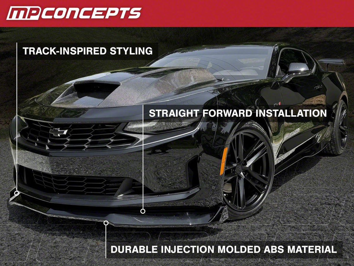 Mp Concepts Chin Spoiler; Gloss Black (16-24 Camaro, Excluding Zl1)