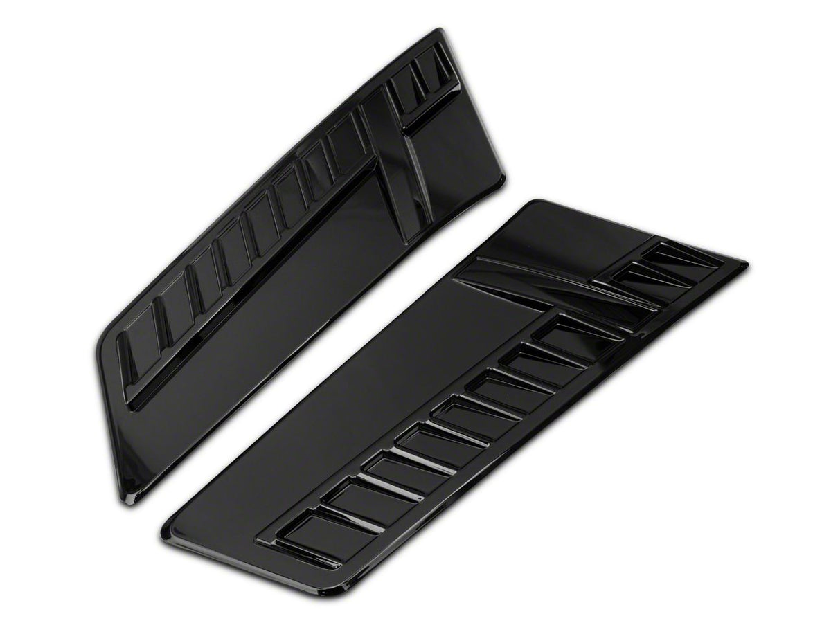 MP Concepts Corvette Style Front Fender Vent; Gloss Black (16-24 Camaro)