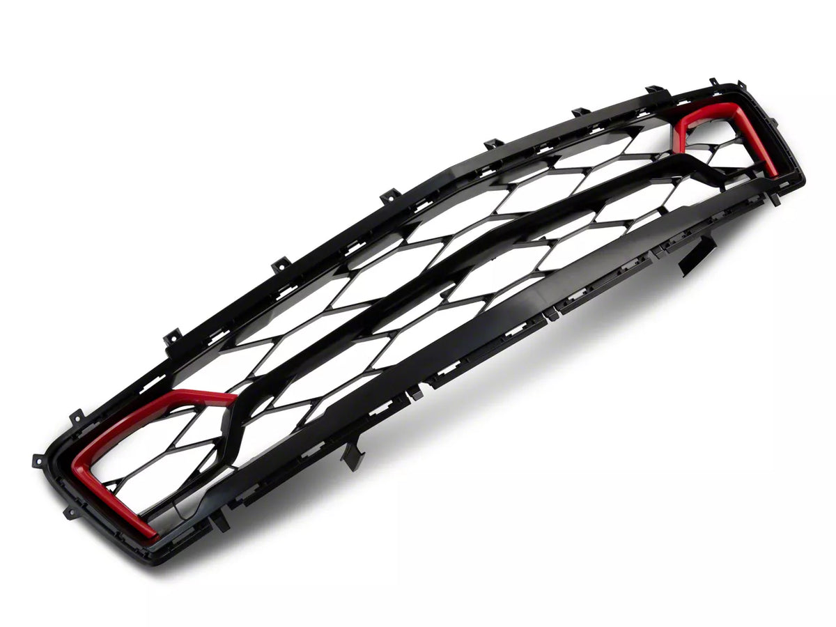 MP Concepts LT/RS Style Grille; Black with Red Accents (16-18 Camaro, Excluding SS & ZL1)