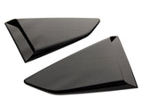 MP Concepts Quarter Window Scoops; Gloss Black (16-24 Camaro Coupe)