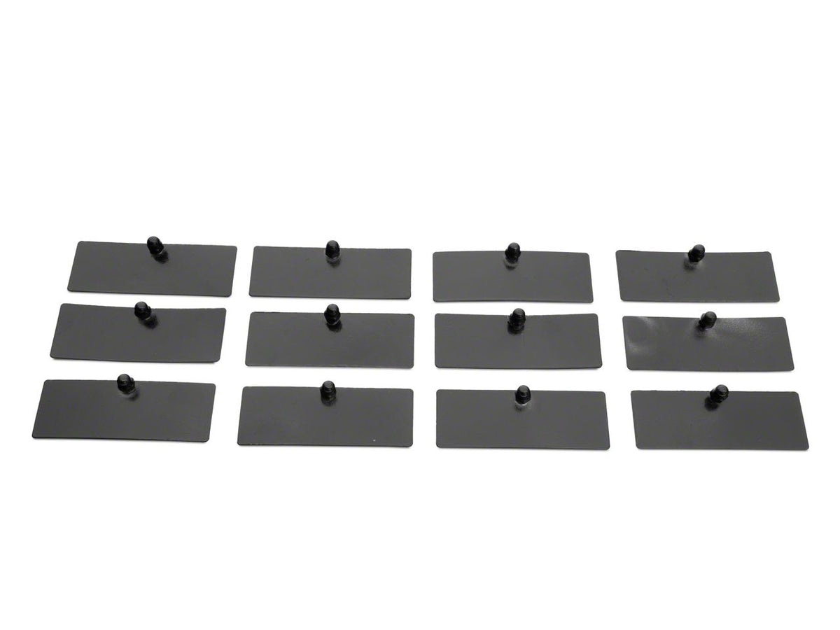 MP Concepts Rear Window Louvers; Gloss Black (16-24 Camaro Coupe)