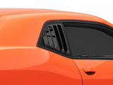 MP Concepts Quarter Window Louvers; Matte Black (08-23 Challenger)