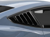MP Concepts Quarter Window Louvers; Gloss Black (24-26 Mustang Fastback)
