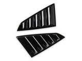 MP Concepts Quarter Window Louvers; Gloss Black (24-26 Mustang Fastback)