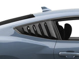 MP Concepts Quarter Window Louvers; Matte Black (24-26 Mustang Fastback)