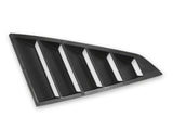 MP Concepts Quarter Window Louvers; Matte Black (24-26 Mustang Fastback)