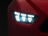 Mp Concepts S650 Style Led Headlights; Black Housing; Clear Lens (15-17 Mustang; 18-20 Mustang Gt350, Gt500)