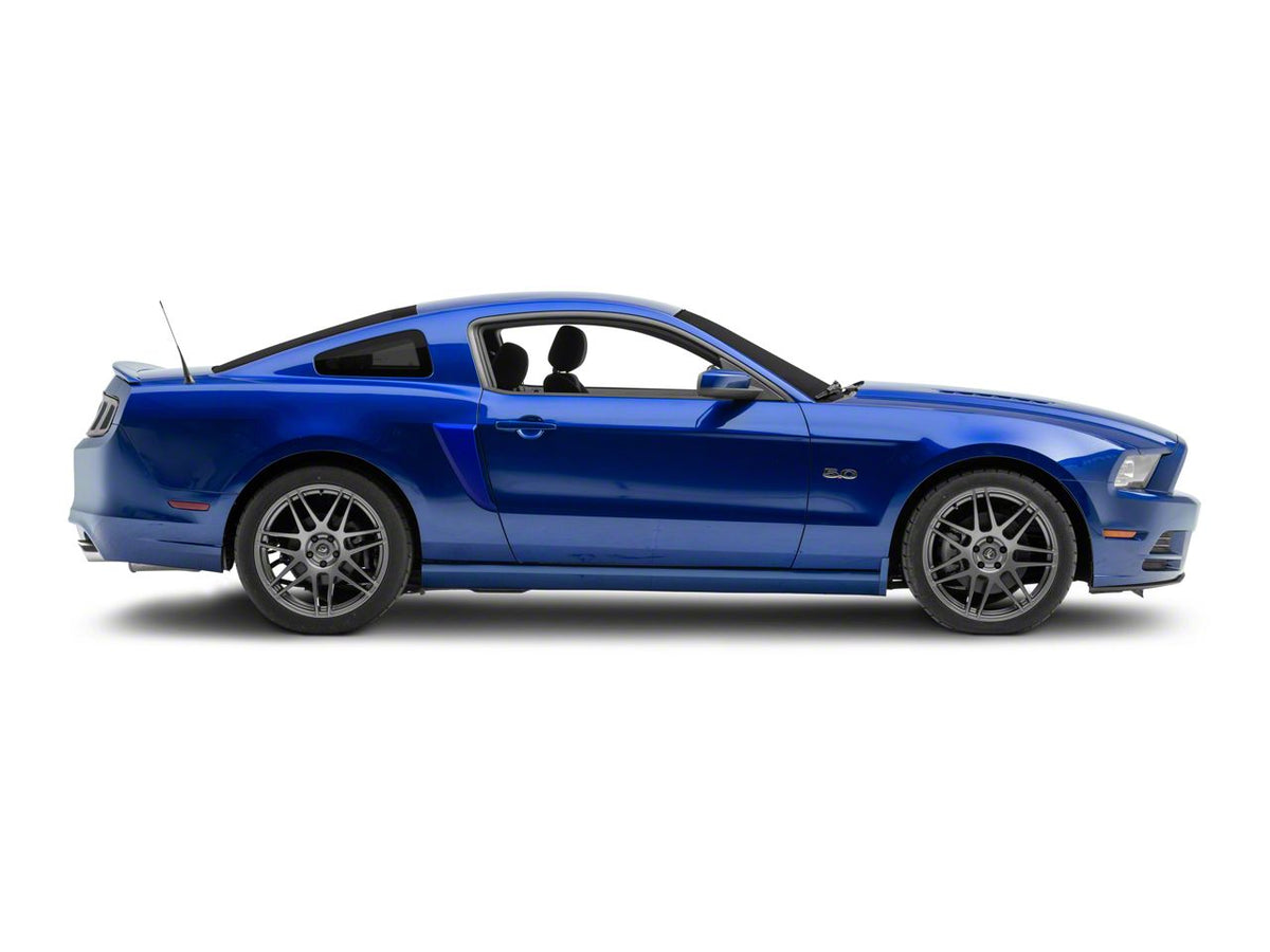 MP Concepts Side Scoops with Inserts; Unpainted (10-14 Mustang)