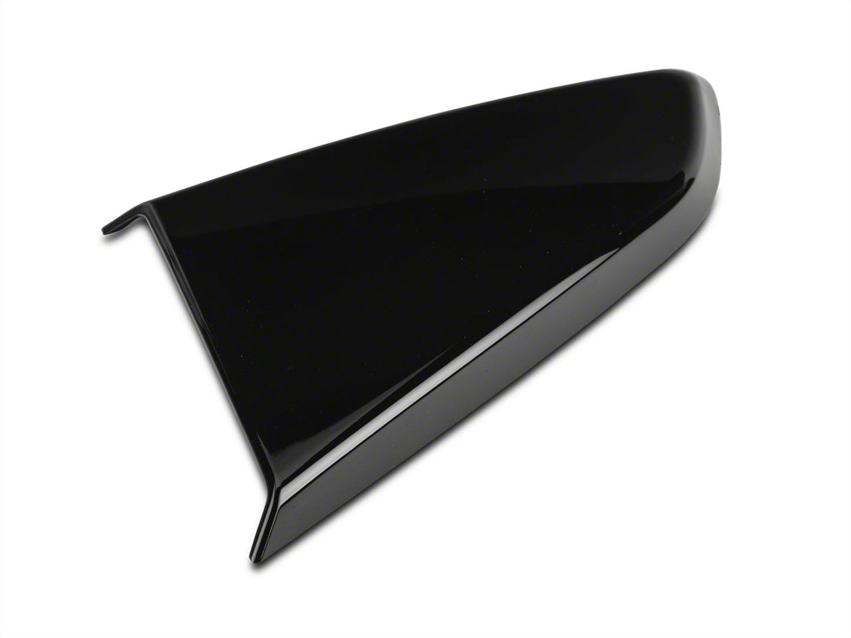MP Concepts Quarter Window Scoops; Gloss Black (15-23 Mustang Fastback)