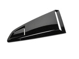 MP Concepts Quarter Window Scoops; Gloss Black (15-23 Mustang Fastback)