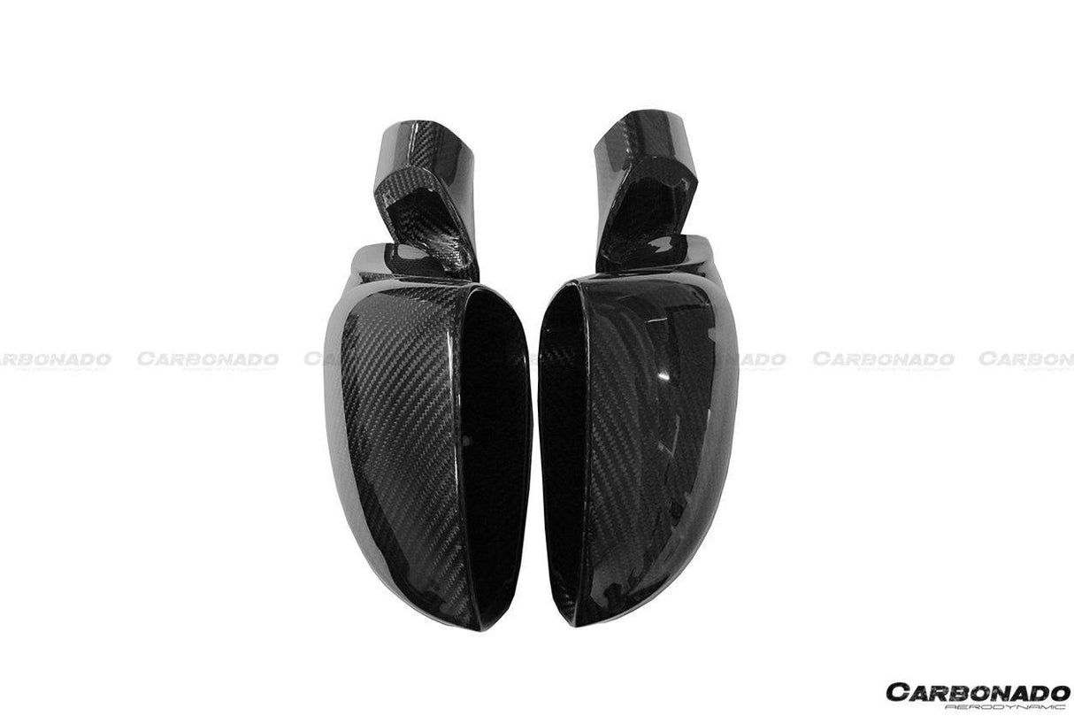 2010-2015 Ferrari Carbon Fiber Mirror Replacement Carbonado (OE) Fits: 458 Italia and Spider, 458 Specialer