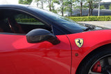 2010-2015 Ferrari Carbon Fiber Mirror Replacement Carbonado (OE) Fits: 458 Italia and Spider, 458 Specialer