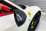 2010-2015 Ferrari Carbon Fiber Mirror Replacement Carbonado (OE) Fits: 458 Italia and Spider, 458 Specialer