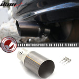 Add On Gunmetal Exhaust Slant Cut Muffler Tip 2.5in ID 3.5in OD