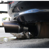 Add On Gunmetal Exhaust Slant Cut Muffler Tip 2.5in ID 3.5in OD