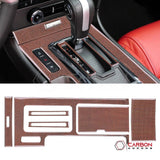 Mustang 2010-2014 Reflective Carbon Fiber Center Console Trim Overlay