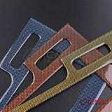 Reflective Carbon Fiber Center Console Trim Overlay For Mustang 2010-2014