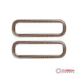 Mustang 2010-2014 Reflective Carbon Fiber Door AC Vent Trim Overlay